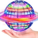 Flying Orb Ball (Blue, 2025 Upgraded) with Dazzling Lights, Magic Hover Spinner, Cool Boomerang Drone, Floating Cosmic Globe, Kids Toys Gifts for 6 7 8 9 10 Year Old Boys Girls