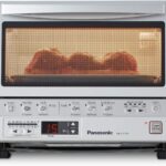Panasonic FlashXpress Toaster Oven Countertop, 4-Slice Compact Size with Double Infrared Heating, 6 Auto Cook Options and Precise Temperature Control, 1300W – NB-G110P (Silver)