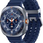 Samsung Galaxy Watch Ultra (2025) 47mm LTE Smartwatch, Titanium Casing, Advanced Sleep Coaching, Running Coach, Energy Score, Heart Rate Tracking, GPS, Titanium Blue [US Version, 2 Yr Warranty]