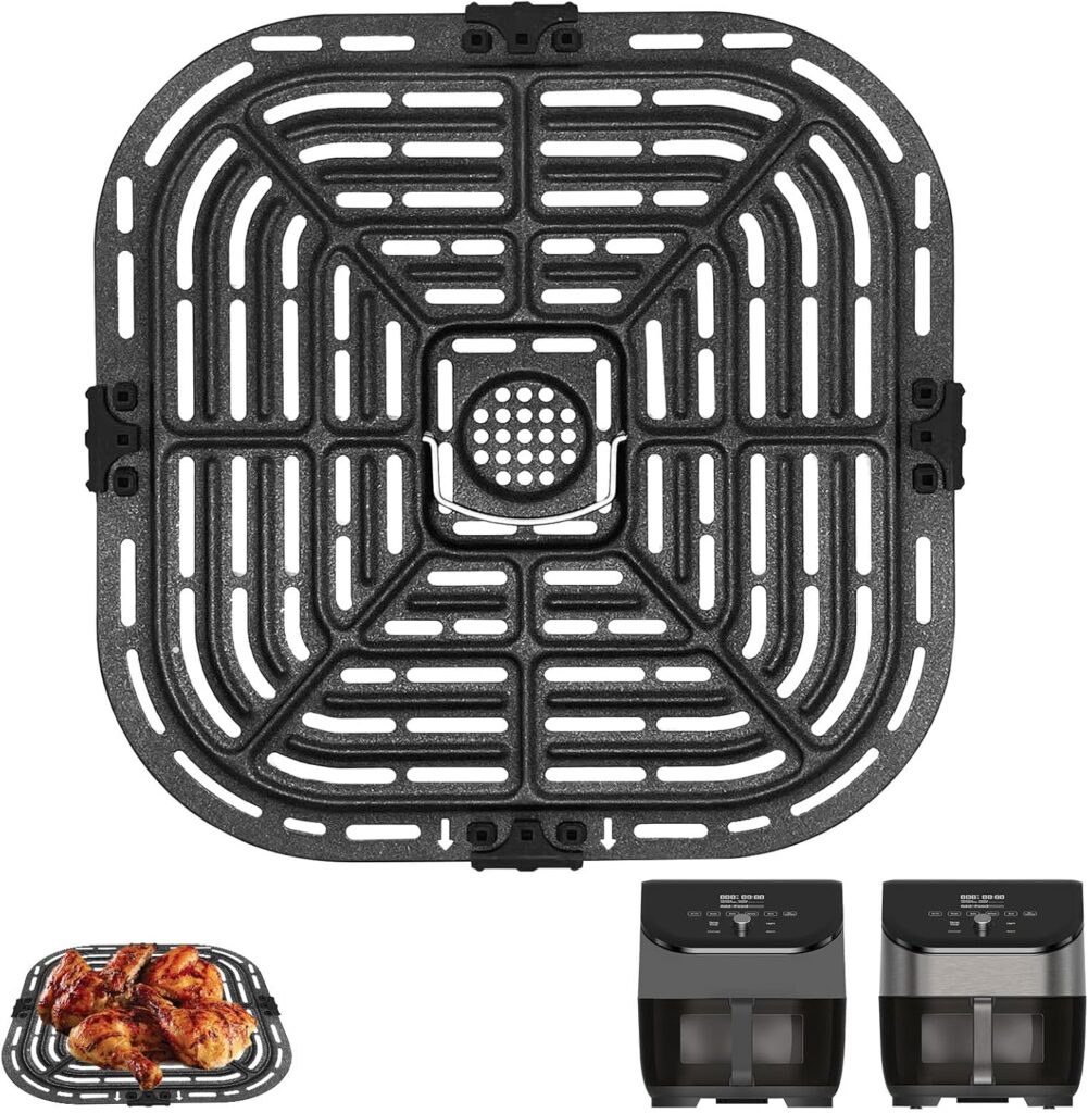 Air Fryer Replacement Parts for Instant Vortex Plus 6QT instant pot vortex plus 6QT Clear Cook Air Fryer air fryer accessories Accessory Non-Stick Grill Pan Grill Plate Rack Tray Crisper Plate