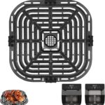 Air Fryer Replacement Parts for Instant Vortex Plus 6QT instant pot vortex plus 6QT Clear Cook Air Fryer air fryer accessories Accessory Non-Stick Grill Pan Grill Plate Rack Tray Crisper Plate