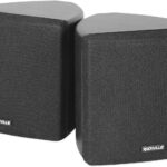 Rockville Pair Cube Black 30W RMS 3.5″ Home Theater Wall Speakers, 8 Ohm, 360-Degree Swivel Brackets, True 2-Way Audio, Compact Design, for Home Theater and Surround Sound