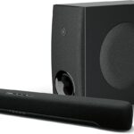 Yamaha Audio SR-C30A Compact Sound Bar with Wireless Subwoofer and Bluetooth, Black