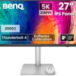 BenQ PD2730S 27″ 5K 218 PPI Mac Monitor, 90W Thunderbolt 4, 98% P3, Uniformity, 2000:1 Contrast, Nano Matte Panel, Daisy Chain, KVM, Height Adjustable, for 3D Artists, VFX Animators, Game Designers