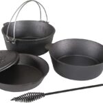 Stansport Pre-Seasoned Cast Iron Cook Set 6 Piece Set (16903)
