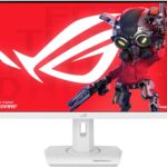 ASUS ROG Strix 27” 1440P USB-C HDR Gaming Monitor (XG27ACG-W) – White, QHD, 180Hz, 1ms, Fast IPS, DCI-P3 95%, Extreme Low Motion Blur Sync, G-Sync Compatible, Tripod Socket, AI Gaming, 3yr Warranty
