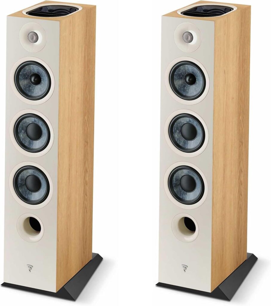 Focal Chora 826-D Dolby Atmos Home Cinema Floor Standing Speakers – Light Wood (Pair)