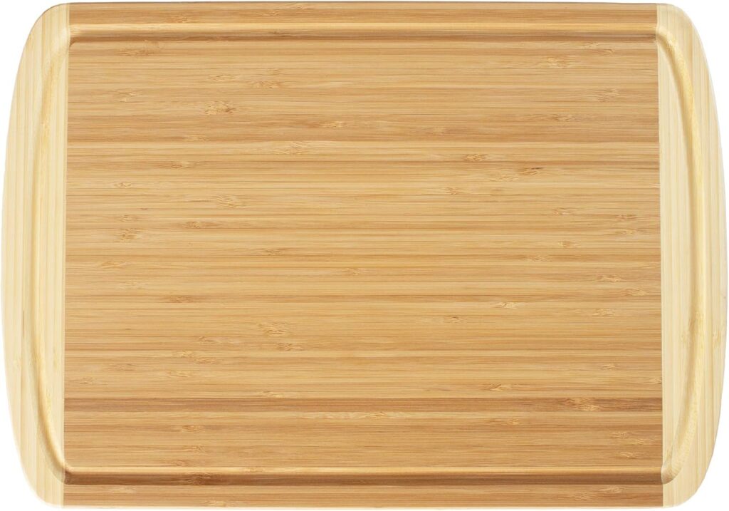 Totally Bamboo Kona Groove Bamboo Carving & Cutting Board, 18″ x 12-1/2″