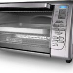 Black+Decker Countertop Convection Toaster Oven, 8 One-touch Cooking Functions, Stainless Steel
