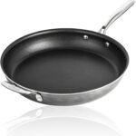 Granitestone 14 Inch Pan for Cooking, Family Sized Large Non Stick Frying Pans Nonstick Frying Pan Skillet for Eggs, Omelette, with Helper Handle, PFOA PFOS Free Oven & Dishwasher Safe