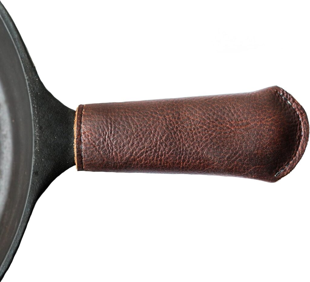 Leather Cast Iron Pan Handle Cover (Standard 4.5″)