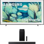 Samsung QN55LS03FAFXZA 55 Inch The Frame QLED 4K Art Mode Vision AI Smart TV with a Samsung HW-B630F B-Series Soundbar 3.1 Ch and Subwoofer with Dolby Audio (2025)