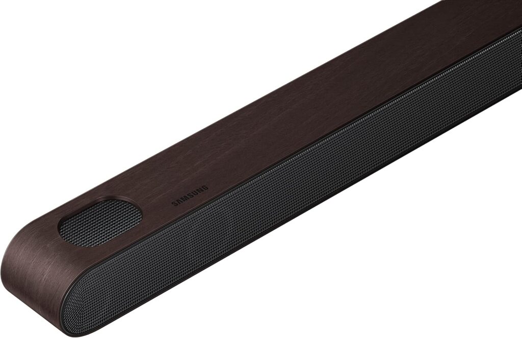 SAMSUNG Ultra Slim Soundbar Bezel, Accessory for S800B and S801B Sound Bars, Customizable to Match The Frame TV Bezels, 2022, VG-SCFBS8BW/ZA, Brown