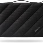 DOMISO 17 inch Laptop Sleeve Protective Case Cover Compatible with 17-17.3 inch HP Dell ASUS Lenovo Chromebook,Waterproof Computer Cases Bag with Handle,Black