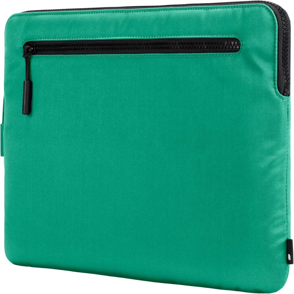 Incase Compact Laptop Sleeve with Flight Nylon – 13 inch Laptop Sleeve for MacBook Air – Faux Fur Lining, Lightweight, Durable, Weather Resistant, Slip Pocket for Accessories – Ocean Jade