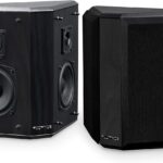 Fluance Elite High Definition 2-Way Bipolar Surround Speakers for Wide Dispersion Surround Sound in Home Theater Systems – Black Ash/Pair (SXBP2)