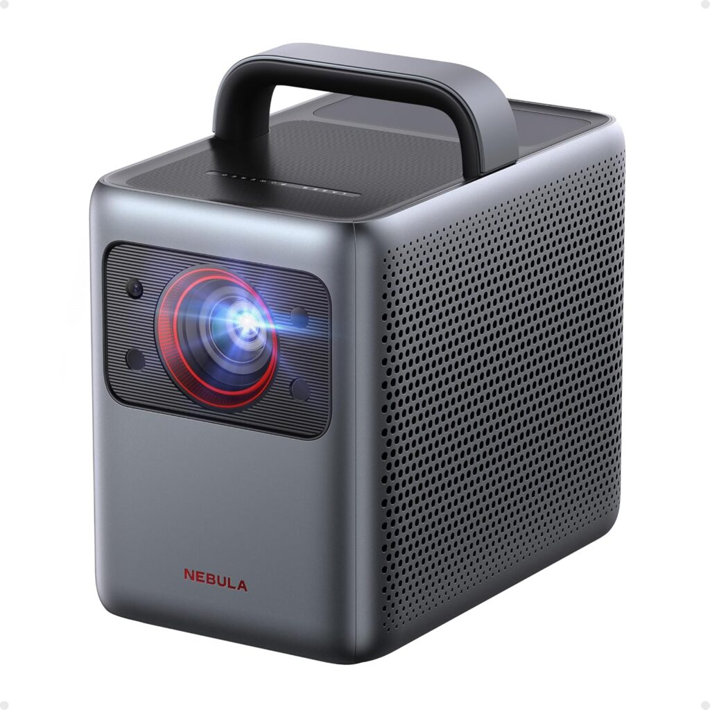 NEBULA Cosmos Laser 4K Projector, 2200 ANSI Lumens, Android TV with Dongle, Autofocus, Auto Keystone Correction, Screen Fit, Home Theater Projector with Wi-Fi & Bluetooth, for Office and Business Use