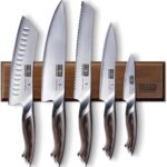 HOSHANHO Knife Set with Magnetic Knife Holder, 6 Pieces Japanese High Carbon Stainless Steel Kitchen Knife Sets, Ultra Sharp Professional Chef Knives Sets
