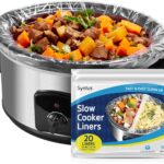 Syntus Crock Pot Liners, 20 Count 13″ x 21″ Large Size Slow Cooker Liners Fits 3-8 Quart Pots, Disposable Cooking Bags Suitable for Oval & Round & Retangular Crock Pot