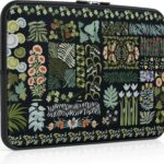 iCasso Laptop Sleeve 13 inch for MacBook Air 13-13.6 inch M3/M2/M1, Cute Laptop Sleeve for MacBook Pro 13 inch, Slim Protective Travel Carrying Case for MacBook Pro 14”, Chromebook HP Dell, Black
