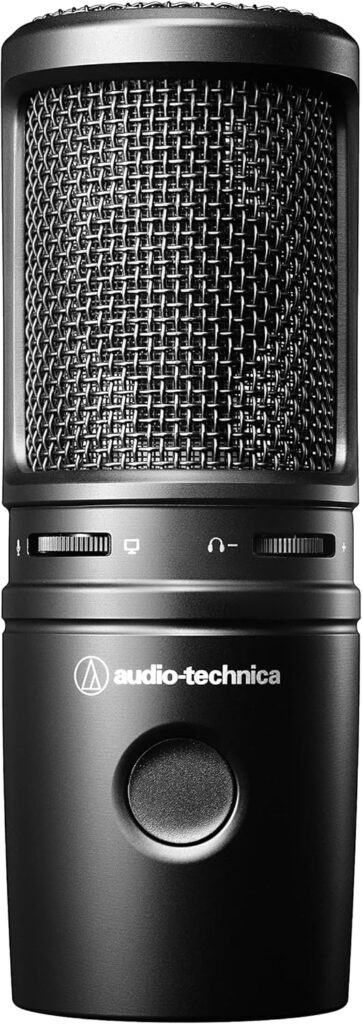 Audio-Technica AT2020USB-X Cardioid Condenser USB Microphone, Black