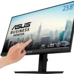 ASUS 24″ 1080P Multi-Touch Monitor (BE24ECSBT) – Full HD, IPS, 10-Point Touch, IPS, Eye Care, USB-C with Power Delivery, HDMI, DisplayPort Daisy Chain, Height Adjustable, VESA Wall Mountable, Black