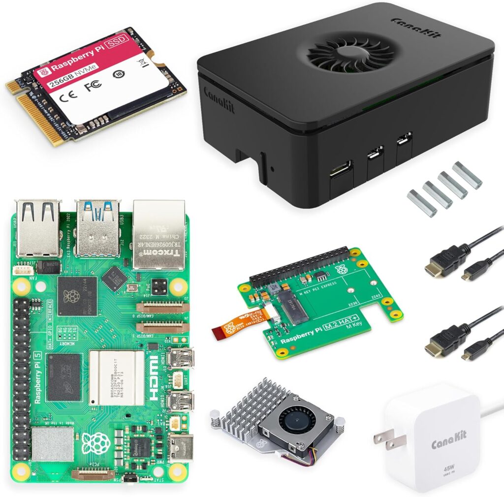 CanaKit Raspberry Pi 5 Desktop PC with SSD (Fully Assembled) (256 GB SSD)