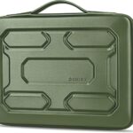 DOMISO 15.6 inch Laptop Sleeve with Handle Shockproof Waterproof EVA Protective Case for 15.6″ Yoga 720 IdeaPad 310 320 ThinkPad T570/Legion 5 Gen 6/HP Envy 15/15.6″ Notebooks, Green
