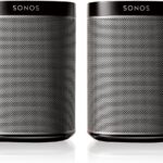 SONOS Play:1 2-Room Streaming Music Starter Set Bundle (Black) (Renewed)