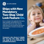 GE GCHK07N1WBB Microwave Oven, 700-watt 6 Auto Cooking Settings, Child-Lock Technology, Kitchen Essentials for The Countertop, Dorm Room or Apartment, 0.7 Cu. Ft, Black