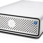 G-Technology 12TB G-DRIVE with Thunderbolt 3 and USB-C Desktop External Hard Drive, Silver – 0G05383-1