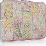 iCasso Laptop Sleeve 13 inch for MacBook Air 13-13.6 inch M3/M2/M1, Cute Laptop Sleeve for MacBook Pro 13 inch, Slim Protective Travel Carrying Case for MacBook Pro 14”, Chromebook, HP, Dell, Pink