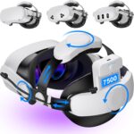 Kawaye for Meta Quest 3S/Quest 2/Quest 3 Head Strap with 7500mAh Hot-Swap Battery, Double Knobs Adjustable VR Headset Strap Enhanced Support&Comfort&Reduce Pressure