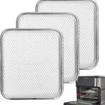 3-Pack Cooking Crisper Trays: Mesh Stainless Steel Replacement Trays Fit Instant Pot Air Fryer Oven 10QT – Max Airflow – BPA-Free – Teflon-Free – 2025