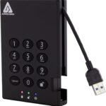 Apricorn 1TB Aegis Padlock USB 3.0 SSD 256-Bit Encrypted Portable Drive (A25-3PL256-S1000)