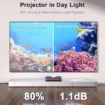 AWOL VISION 120″ UST Projector Screen for Bright Day Light Using, 85% Ambient Light Rejecting (ALR) Fresnel Projector Screen for Ultra Short Throw Projector, Fixed Frame, Active 3D, HDR -D120
