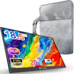 18.5″ Portable Monitor 120Hz FHD 1080P, USB-C HDMI Laptop Screen Extender, Second Display for Laptop/PC/Mac/PS5/PS4/Switch, Travel Monitor with Protective Sleeve, VESA Mountable