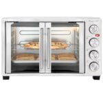 MegaChef 31.7 Liter French Door Multi-Function Electric Toaster Oven with Broil, Bake and Toast Functions