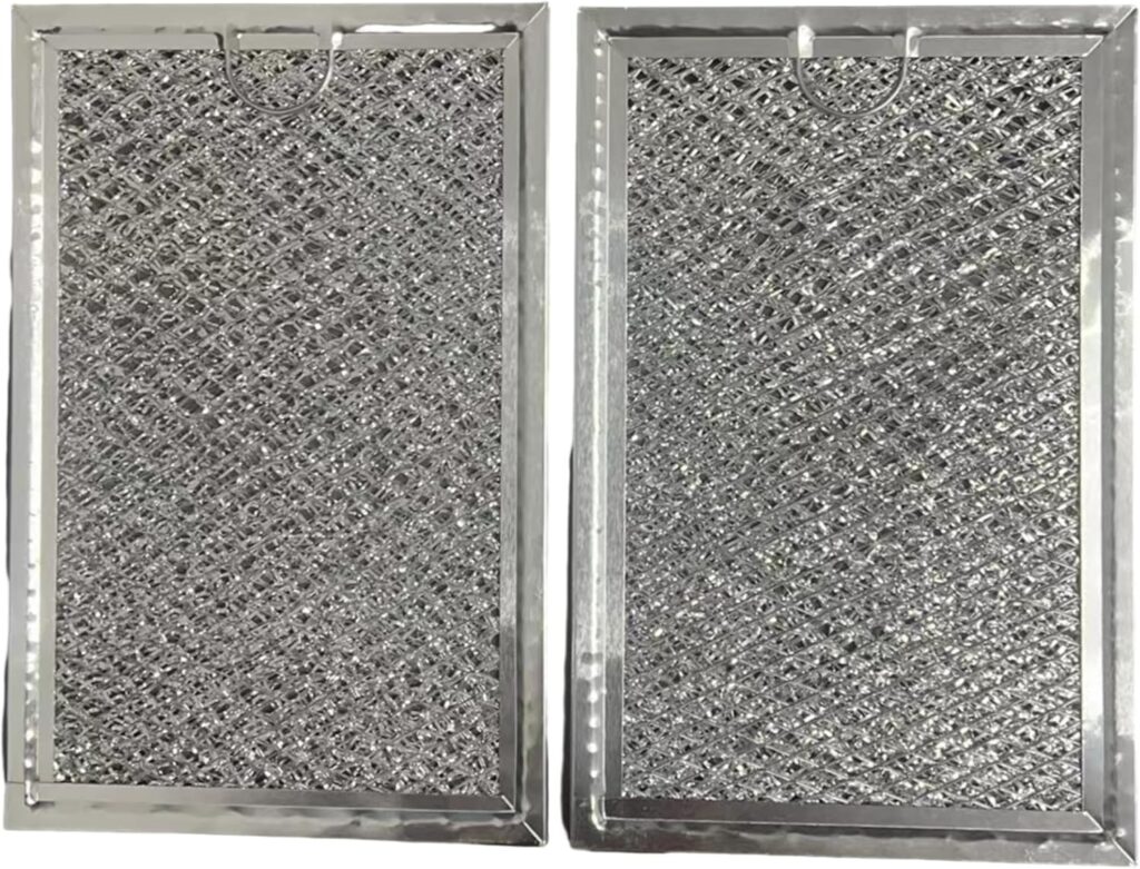 Microwave Grease Filter for GE JVM7195SK6SS,PNM9216SK5SS, JVM7195EK5ES,JNM7196DK5BB, JVM7195DK5WW,JNM7196SK6SS (2x-Grease Filter)