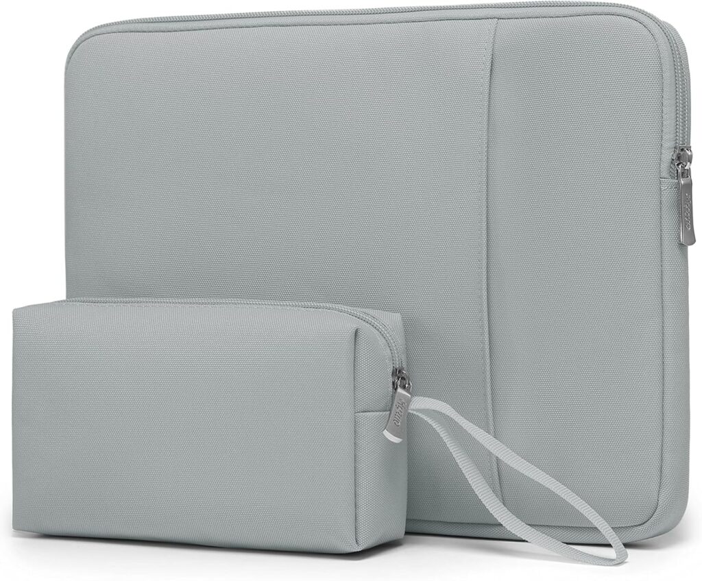 HYZUO 17-17.3 Laptop Sleeve Bag Set for 17″ 17.3″ HP/Lenovo/Dell/ASUS/Acer/LG/Toshiba/MSI Gaming Laptop/Razer Blade 17/18, Notebook Protective Case for Men Women, Rock Gray