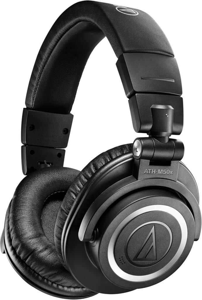 Audio-Technica ATH-M50xBT2 Wireless Over-Ear Headphones, Black