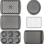 GoodCook Everyday Nonstick Toaster Oven 6pc Set, Gray