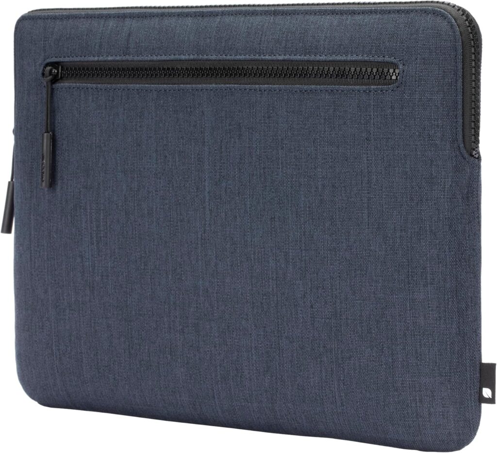 Incase Compact Laptop Sleeve with Woolenex – 14″ MacBook/Laptop and iPad/Tablet Sleeve, Computer Case and Cover, Lightweight, Weather Resistant, with Slip Pocket for Accessories – Heather Navy