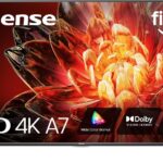 Hisense 55″ Class A7 Series (55A7NF,2025 Model) 4K UHD Smart Fire TV, Voice Remote with Alexa, Wide Color Gamut, HDR10+, Dolby Vision, Dolby Atmos, Game Mode, ALLM, Stream Live TV Without Cable