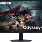 SAMSUNG 32-Inch Odyssey G50D Series QHD Fast IPS G-Sync Compatible Gaming Monitor, 1ms, VESA DisplayHDR 400, 180Hz, AMD FreeSync, Adjustable Stand, Eye Saver Mode, LS32DG502ENXZA, 2024
