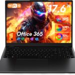 jumper 17.6 Inch Laptop with Office 365, 100% sRGB FHD Display, 16GB RAM 1TB SSD+128GB Storage, N5095 CPU, Windows 11, Backlit Keyboard, 7000mAh, WiFi-6, Laptops Computer for Students and Business