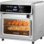 VIVOHOME 21 Qt Air Fryer Toaster Oven Combo, 8-in-1 Convection Oven Countertop with Rotisserie and Dehydrator, Stainless Steel Digital Air Fryer Oven with 7 Accessories, 1800W
