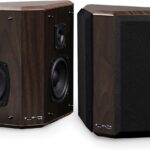 Fluance Elite High Definition 2-Way Bipolar Surround Speakers for Wide Dispersion Surround Sound in Home Theater Systems – Natural Walnut/Pair (SXBP2W)