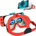 VR Headset for Nintendo Switch & OLED Model Upgraded, Virtual Reality VR Glasses with Adjustable HD Lenses Comfortable Head Strap, 3D Goggles for Nintendo Switch OLED VR Games Cool Stuff for Kids Boys