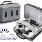 Kawaye Large Hard Carrying Case Compatible with Meta Qeust 3S/Quest3/Quest 2, All in One Portable Travel Case for VR HeadSet, Head Strap, Controller and Other VR Accessories